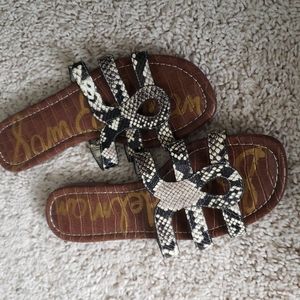 Sam edelman 7.5 snakeskin sandals